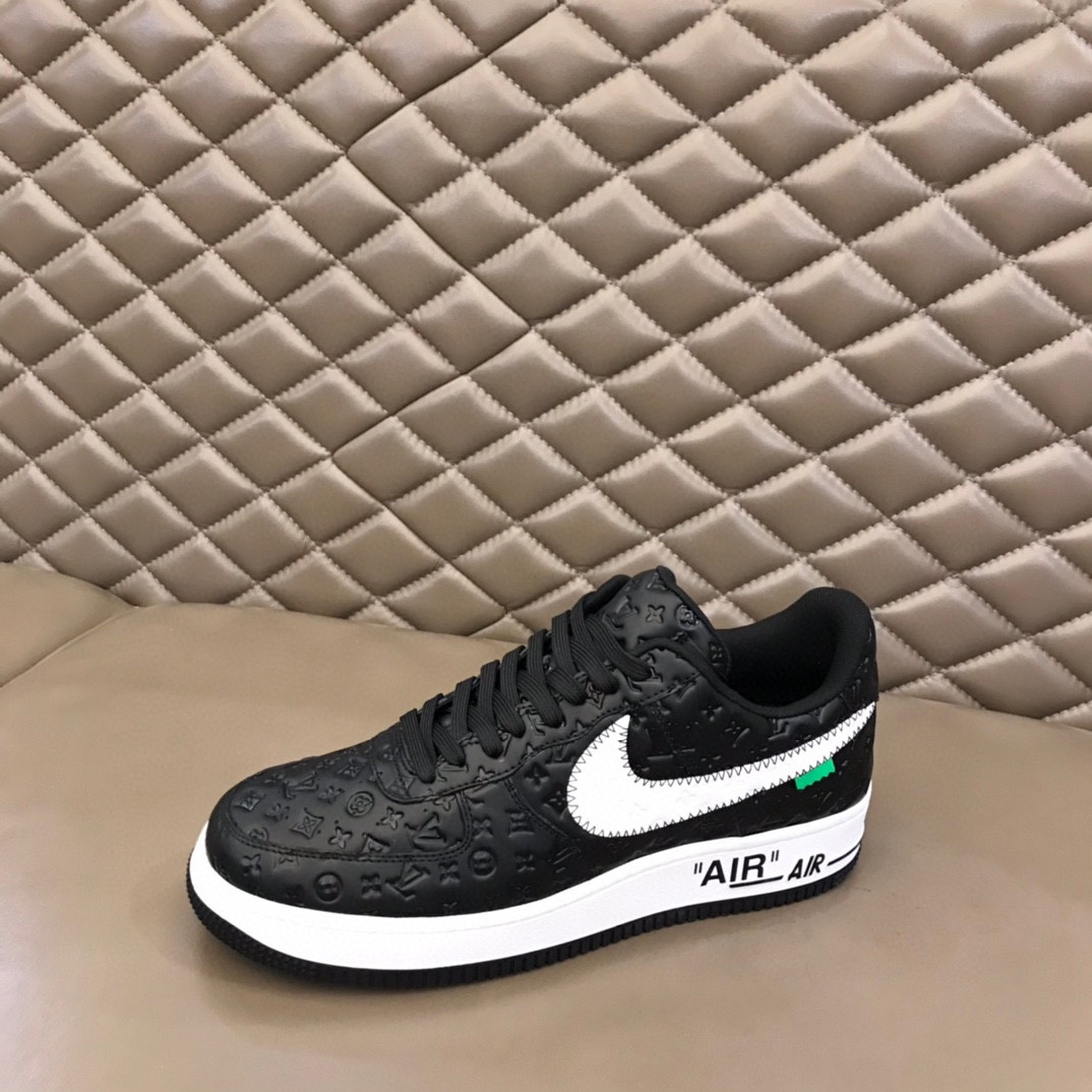 “Affordable Nike & LV Recreational Sneakers with Unique Oxen Pellet Construction” - 图片 5