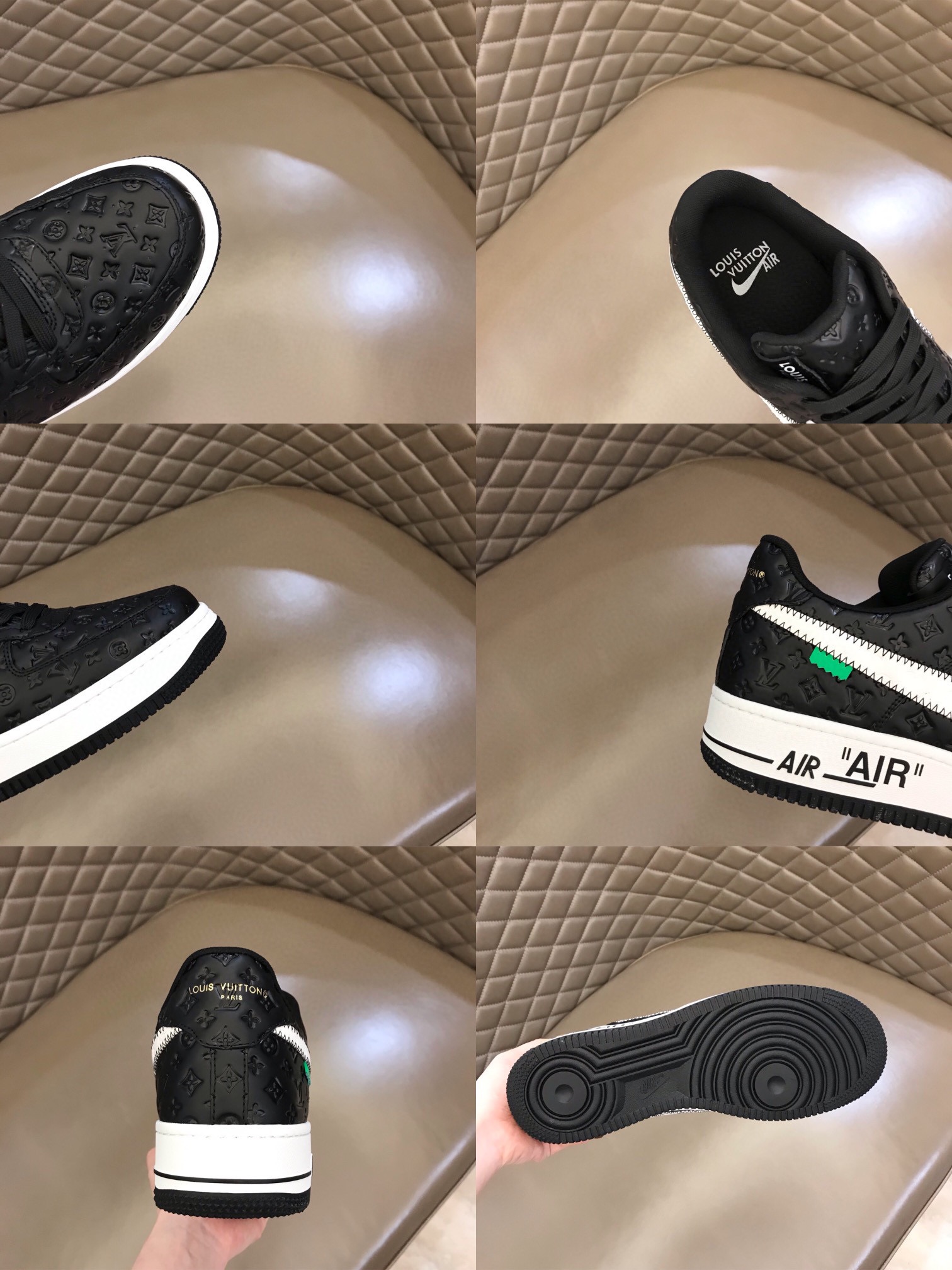 “Affordable Nike & LV Recreational Sneakers with Unique Oxen Pellet Construction” - 图片 9