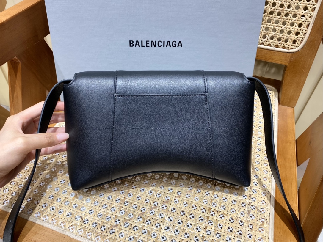 Balenciaga Downtown 25CM BAG 671355黑色/黑扣