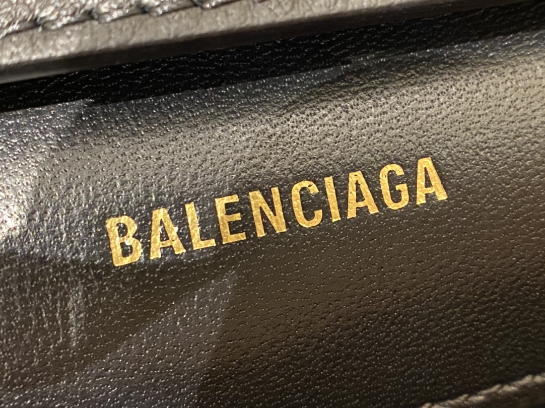 Balenciaga Downtown 25CM BAG 671355黑色/金扣