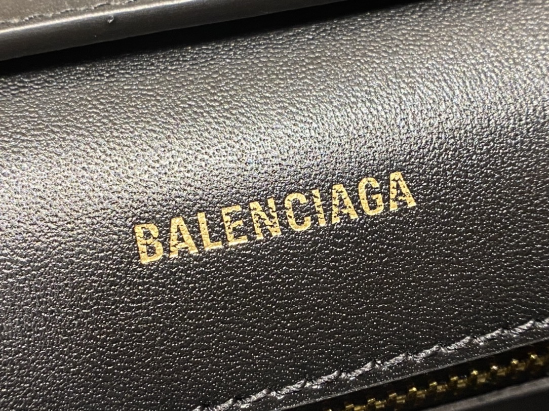 Balenciaga Downtown 29CM BAG 671353黑色/金扣