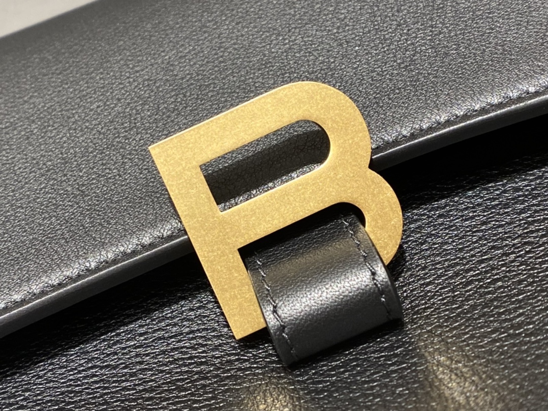 Balenciaga Downtown 29CM BAG 671353黑色/金扣