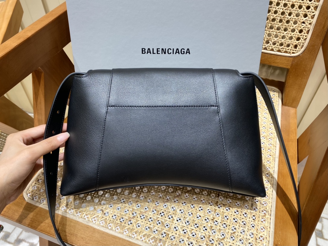 Balenciaga Downtown 29CM BAG 671353黑色/金扣