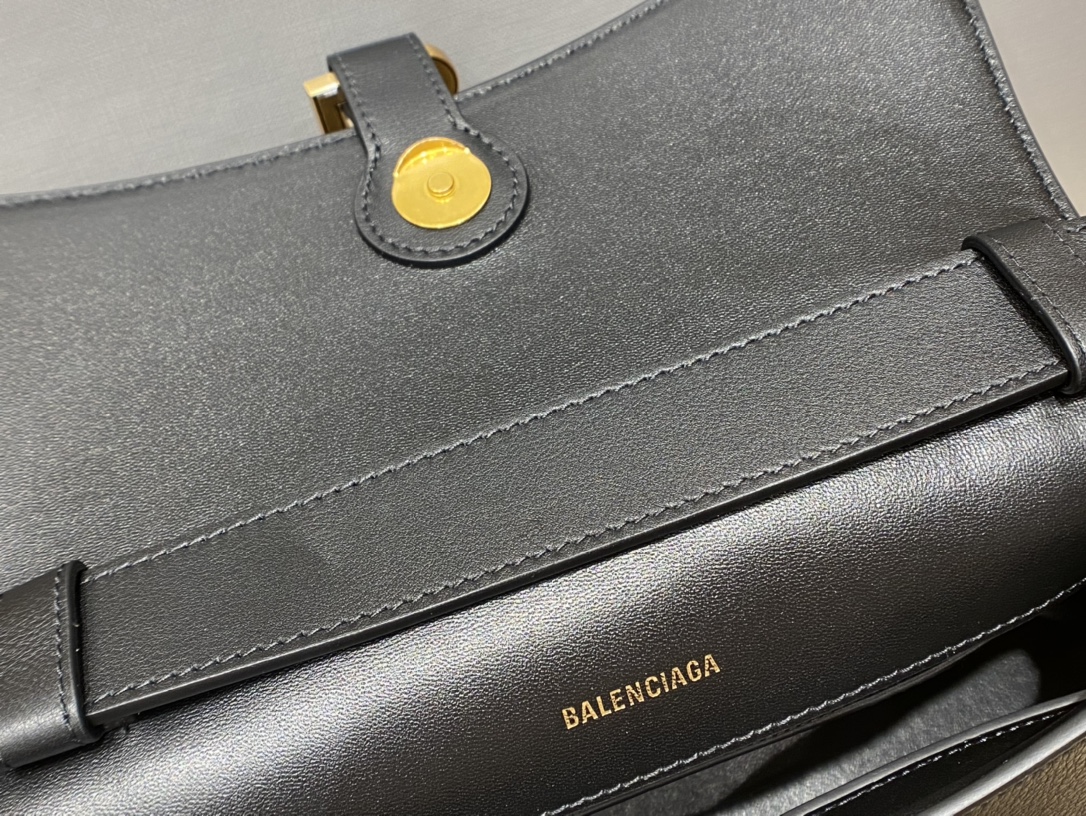 Balenciaga Downtown 29CM BAG 671353黑色/金扣