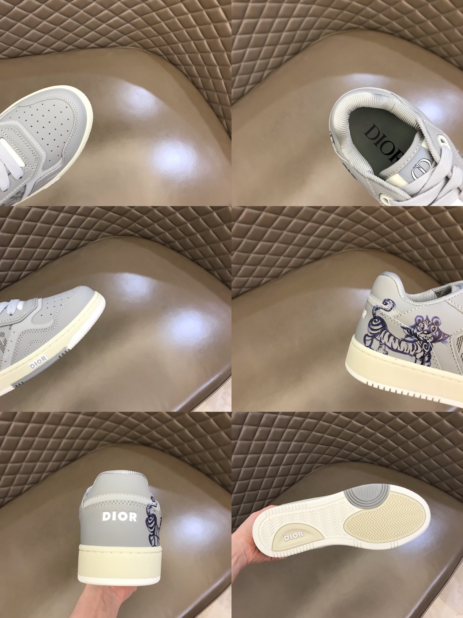 DIOR迪奥   Oblique Galaxy 印花效果皮革低帮B27休闲运动鞋