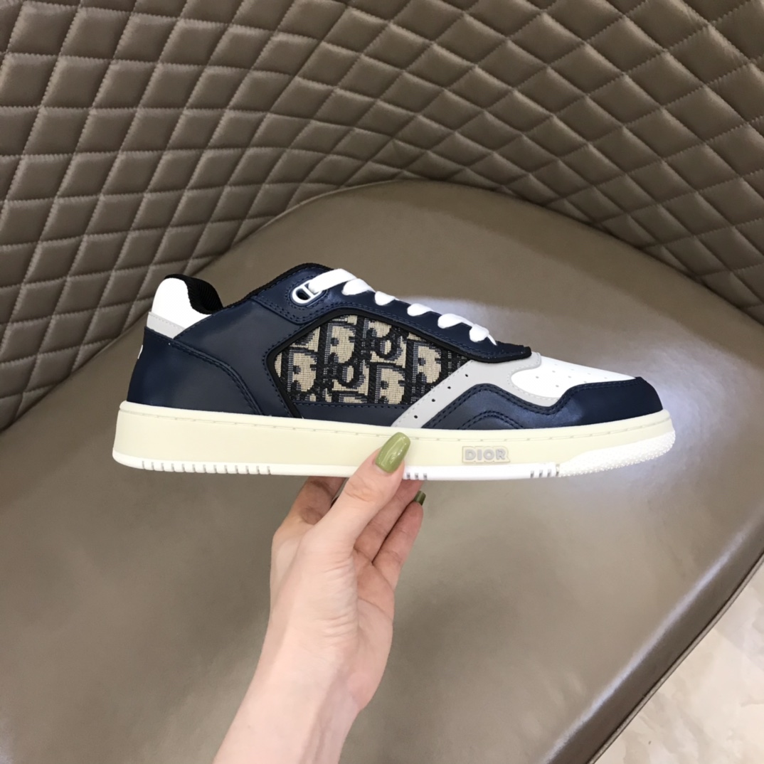 DIOR迪奥 Oblique Galaxy 印花效果皮革低帮B27休闲运动鞋