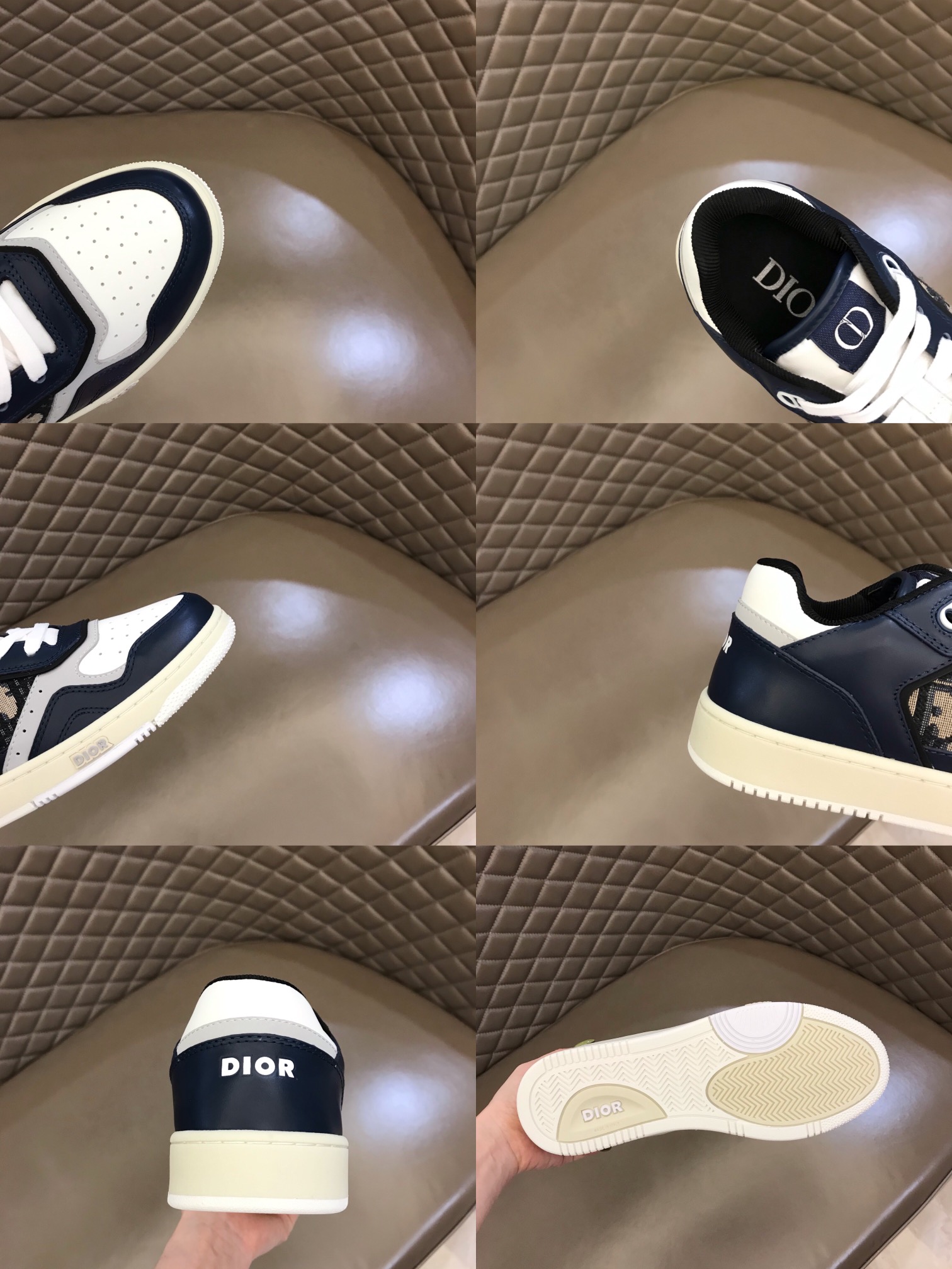 DIOR迪奥 Oblique Galaxy 印花效果皮革低帮B27休闲运动鞋