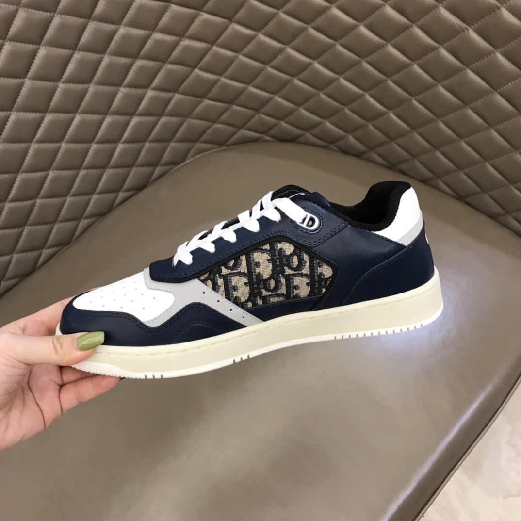 DIOR迪奥 Oblique Galaxy 印花效果皮革低帮B27休闲运动鞋