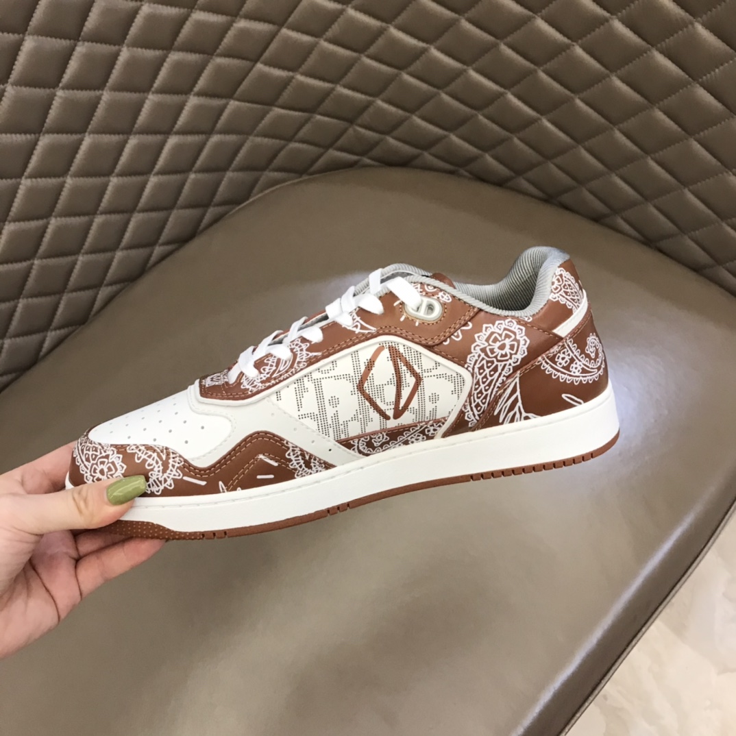 DIOR迪奥   Oblique Galaxy 印花效果皮革低帮B27休闲运动鞋