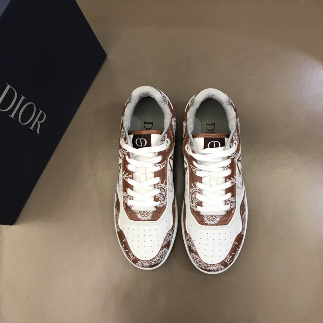 DIOR迪奥   Oblique Galaxy 印花效果皮革低帮B27休闲运动鞋