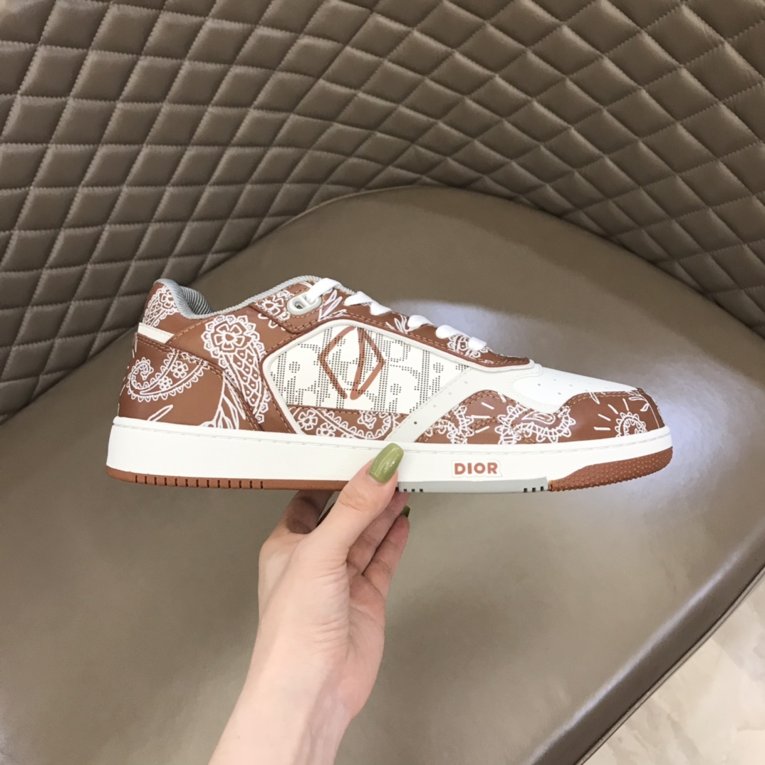 DIOR迪奥   Oblique Galaxy 印花效果皮革低帮B27休闲运动鞋