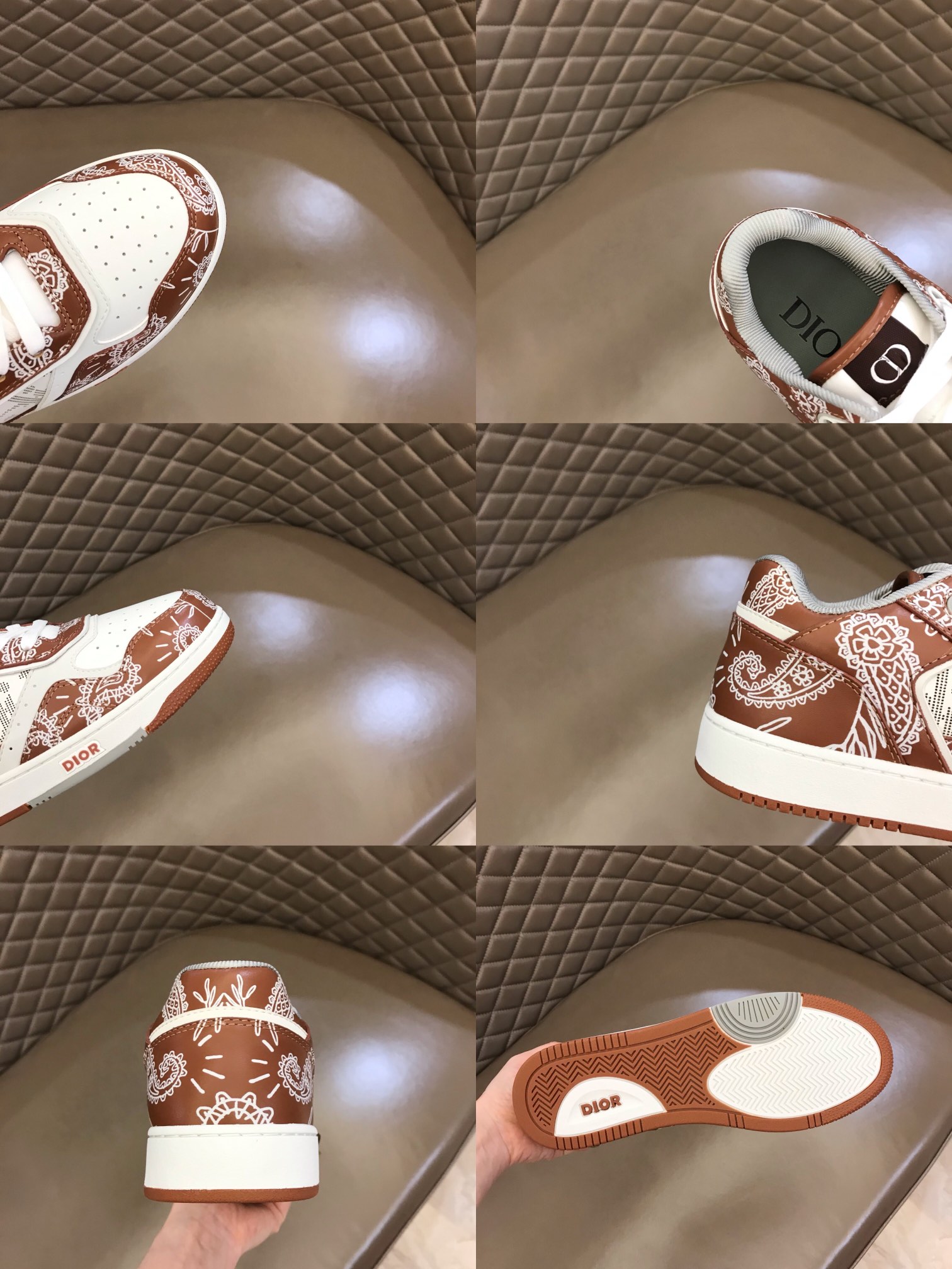 DIOR迪奥   Oblique Galaxy 印花效果皮革低帮B27休闲运动鞋