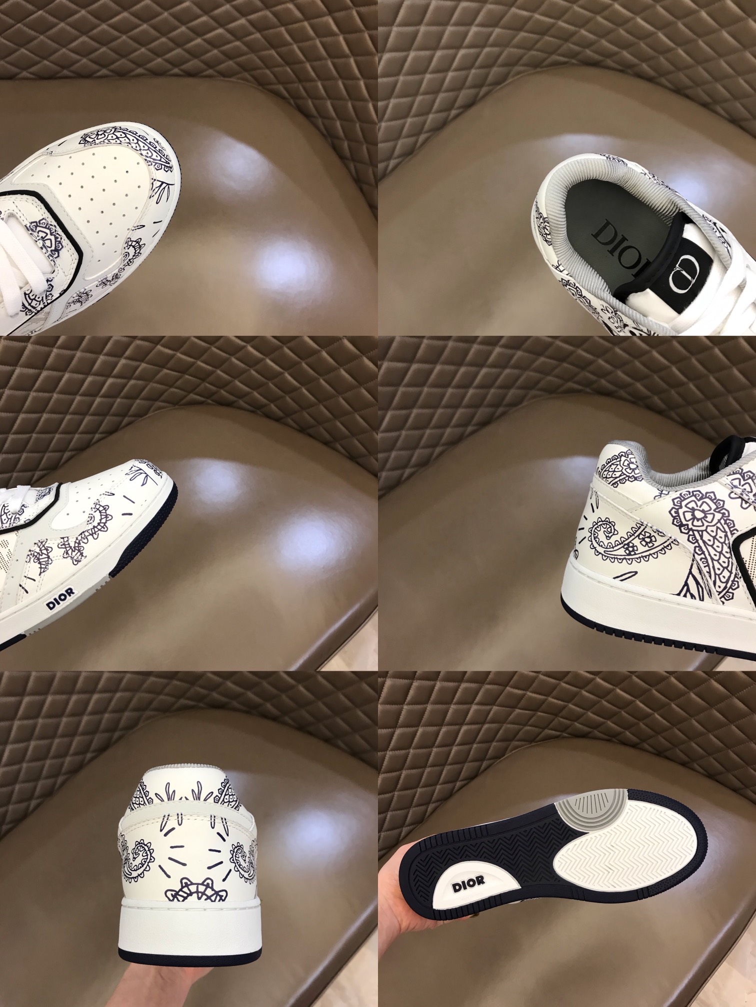 DIOR迪奥 Oblique Galaxy 印花效果皮革低帮B27休闲运动鞋