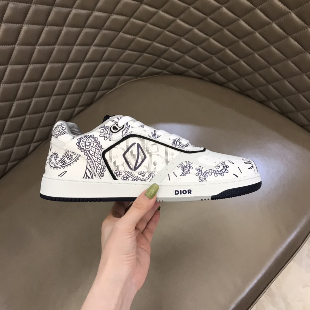 DIOR迪奥 Oblique Galaxy 印花效果皮革低帮B27休闲运动鞋