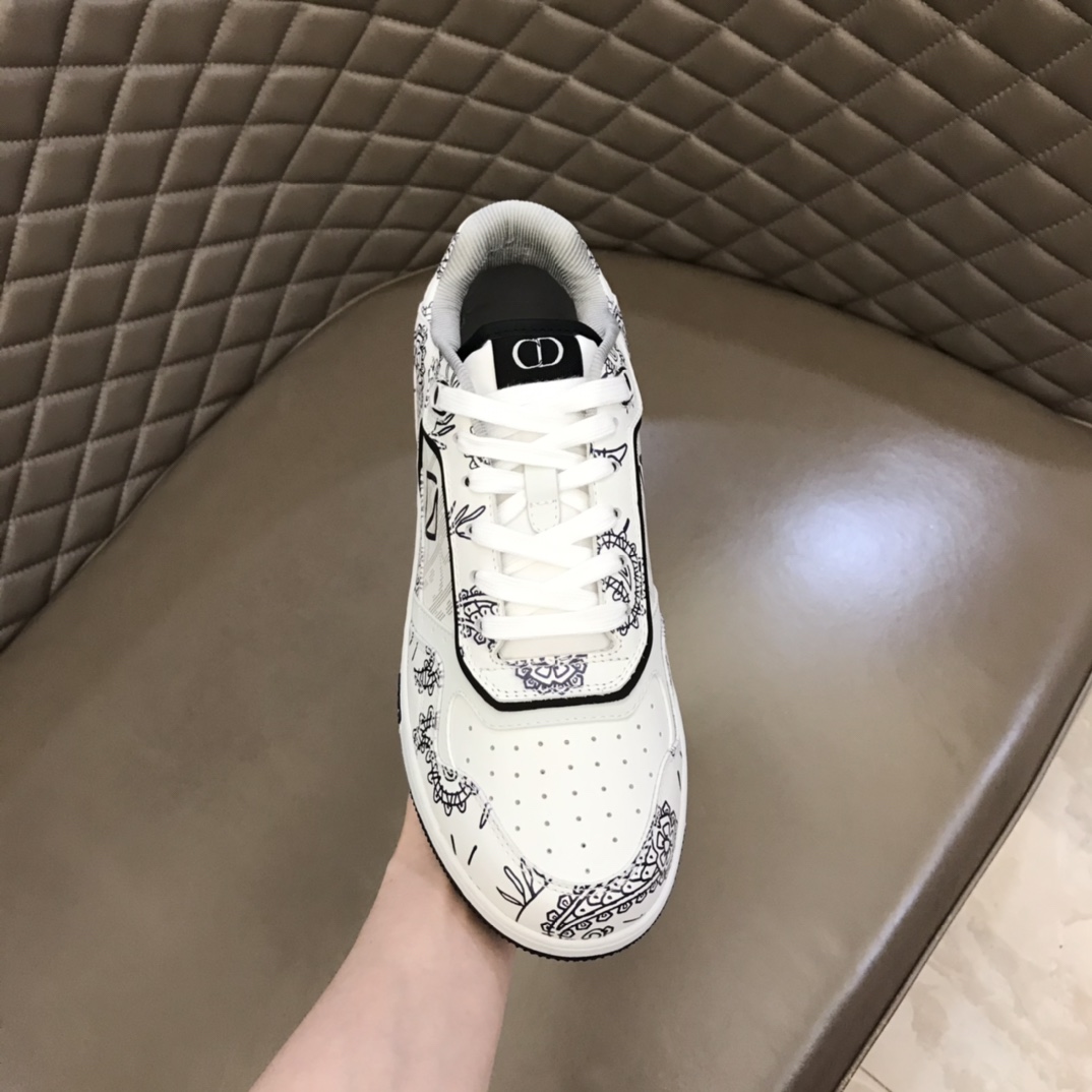 DIOR迪奥 Oblique Galaxy 印花效果皮革低帮B27休闲运动鞋