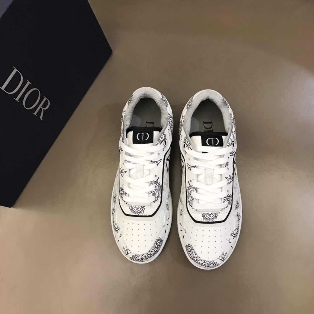 DIOR迪奥 Oblique Galaxy 印花效果皮革低帮B27休闲运动鞋