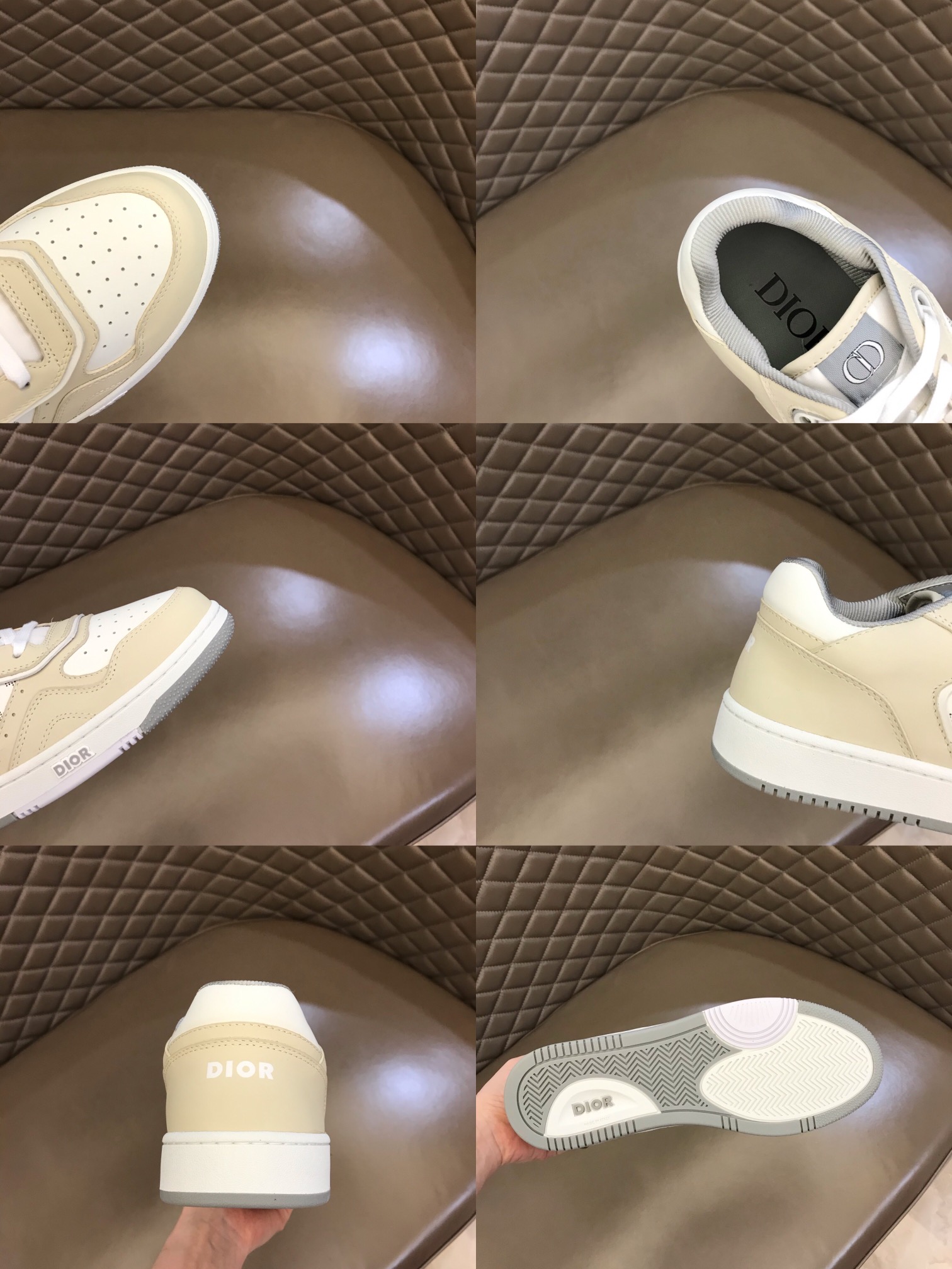 DIOR迪奥 Oblique Galaxy 印花效果皮革低帮B27休闲运动鞋
