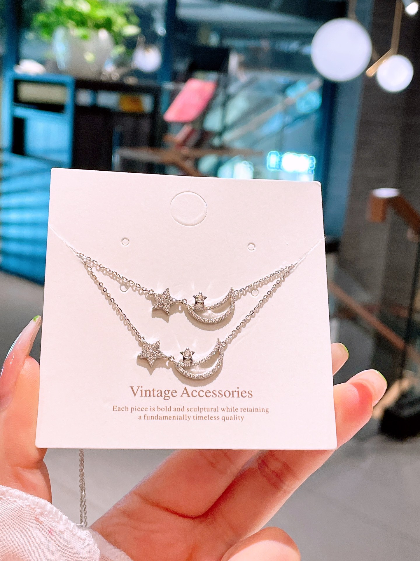 Nickel Free Silver Necklace Ins Style Christmas Gold