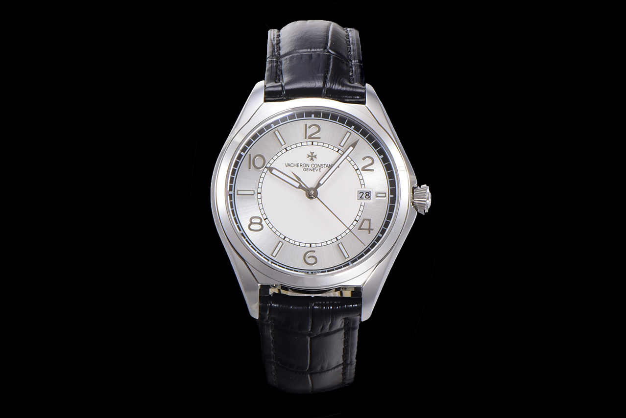 Vacheron Constantin Relógio Azul Branco Costura Couro de vaca Fetal Calças moletom