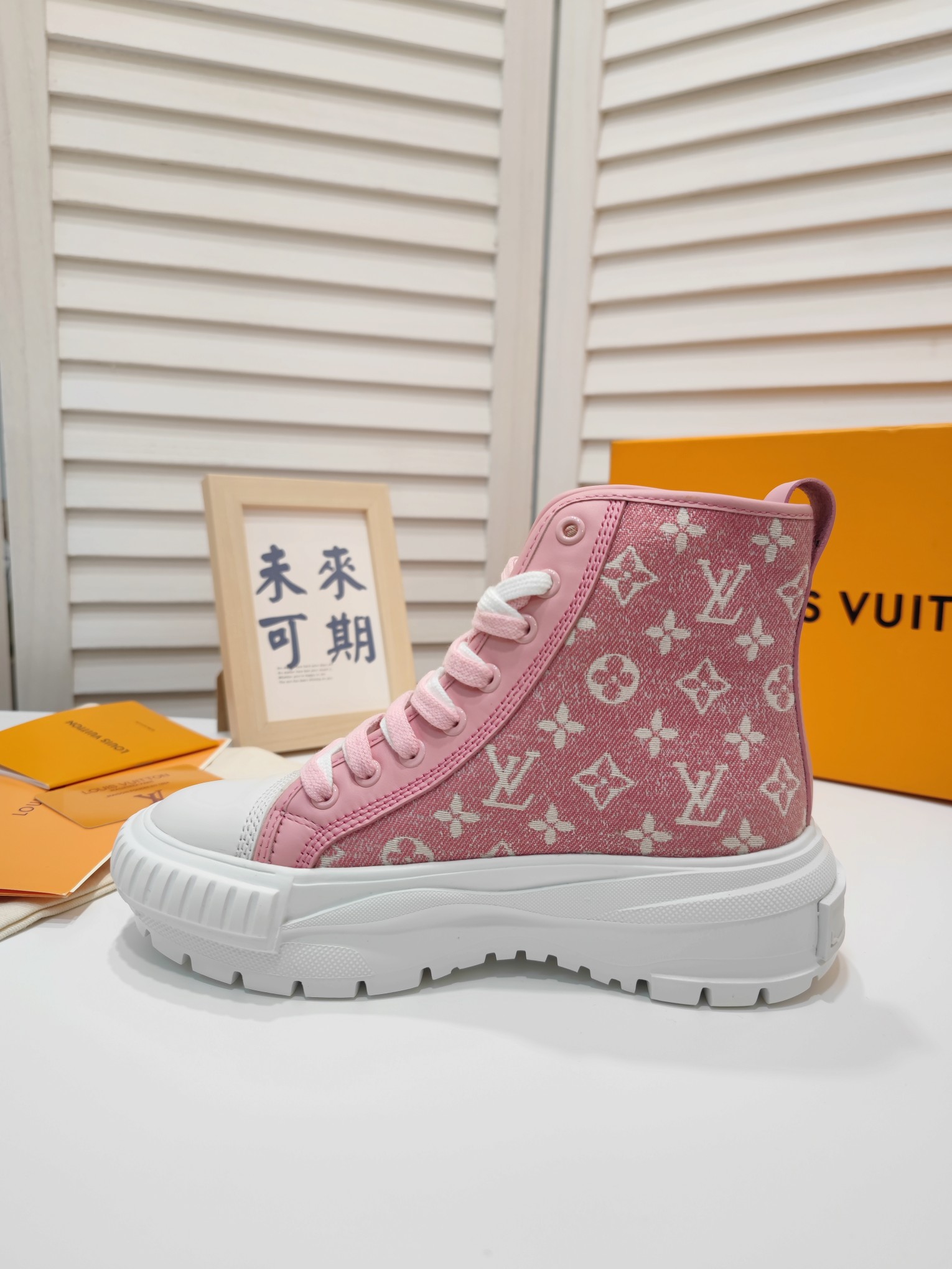 Louis Vuitton Shoes Sneakers Calfskin Canvas Cotton Cowhide Rubber Silk TPU LV Circle High Tops