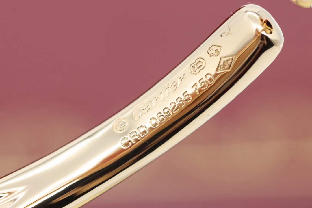Cartier Cartier 高级珠宝系列 玫瑰金光面 豹子手镯