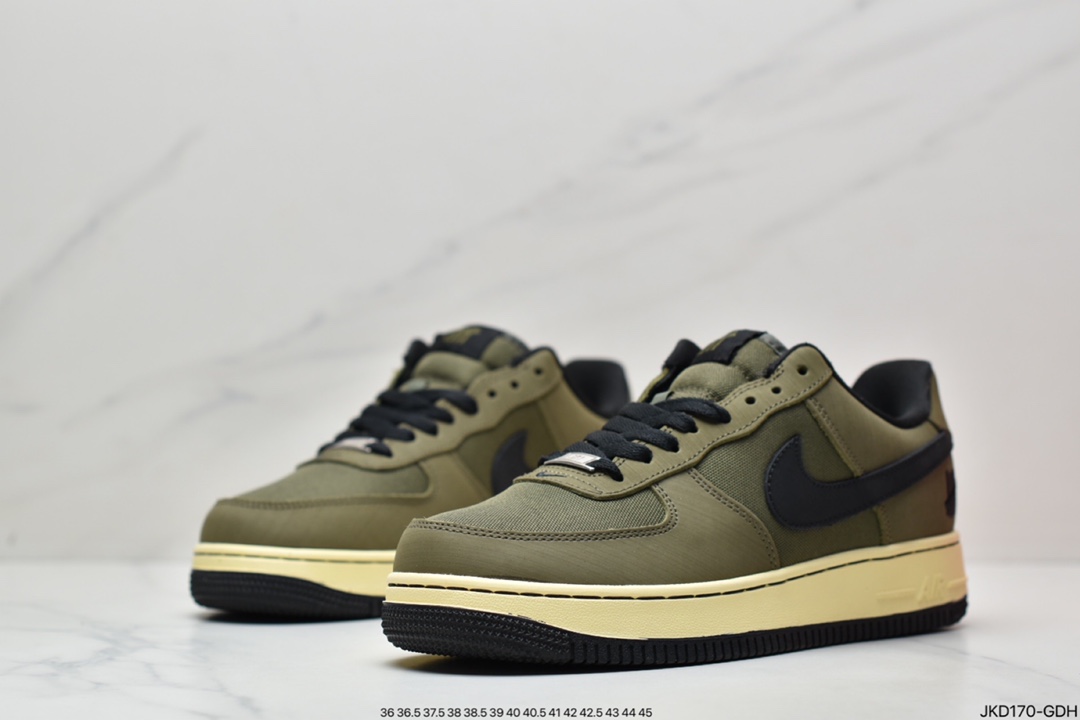 160 耐克Undefeated x Nike Air Force 1 Low SP ‘’Ballistic‘’ 橄榄绿 DH3064-300