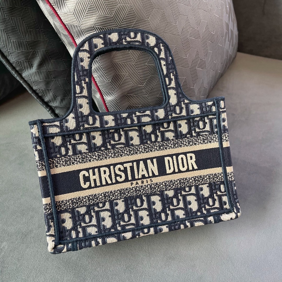 Dior Book Tote Handbags Tote Bags Blue Fashion Mini