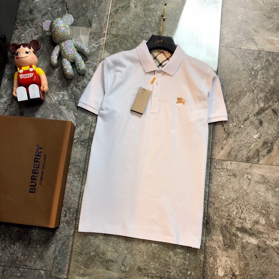 巴宝莉Burberry原单品质2024最新款衣服男装翻领短袖精选专柜订制顶级朱地棉进口面料所有细节做工完