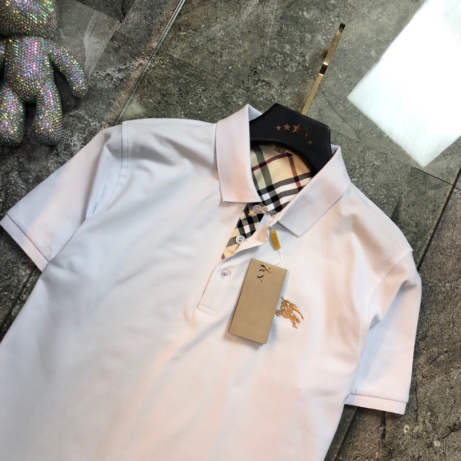 巴宝莉Burberry原单品质2024最新款衣服男装翻领短袖精选专柜订制顶级朱地棉进口面料所有细节做工完