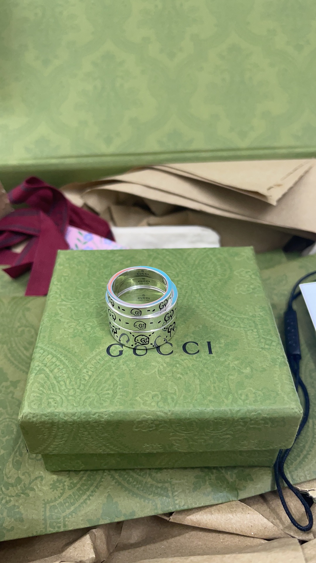 NO:101895,4mm p 6mm p 9nm Gucci Gucci 925 sterling silver double G elf ring, Gucci ring, gucci, gucci, ring, pure silver198609094mm p 6mm p 9nm Gucci古驰925纯银双G小精灵戒指,古驰戒指,gucci,gucci,ring,pure silver,Jewelry