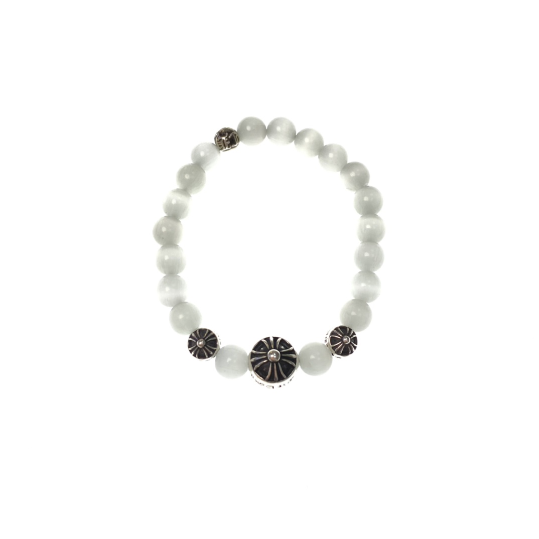 Silver bead bracelet