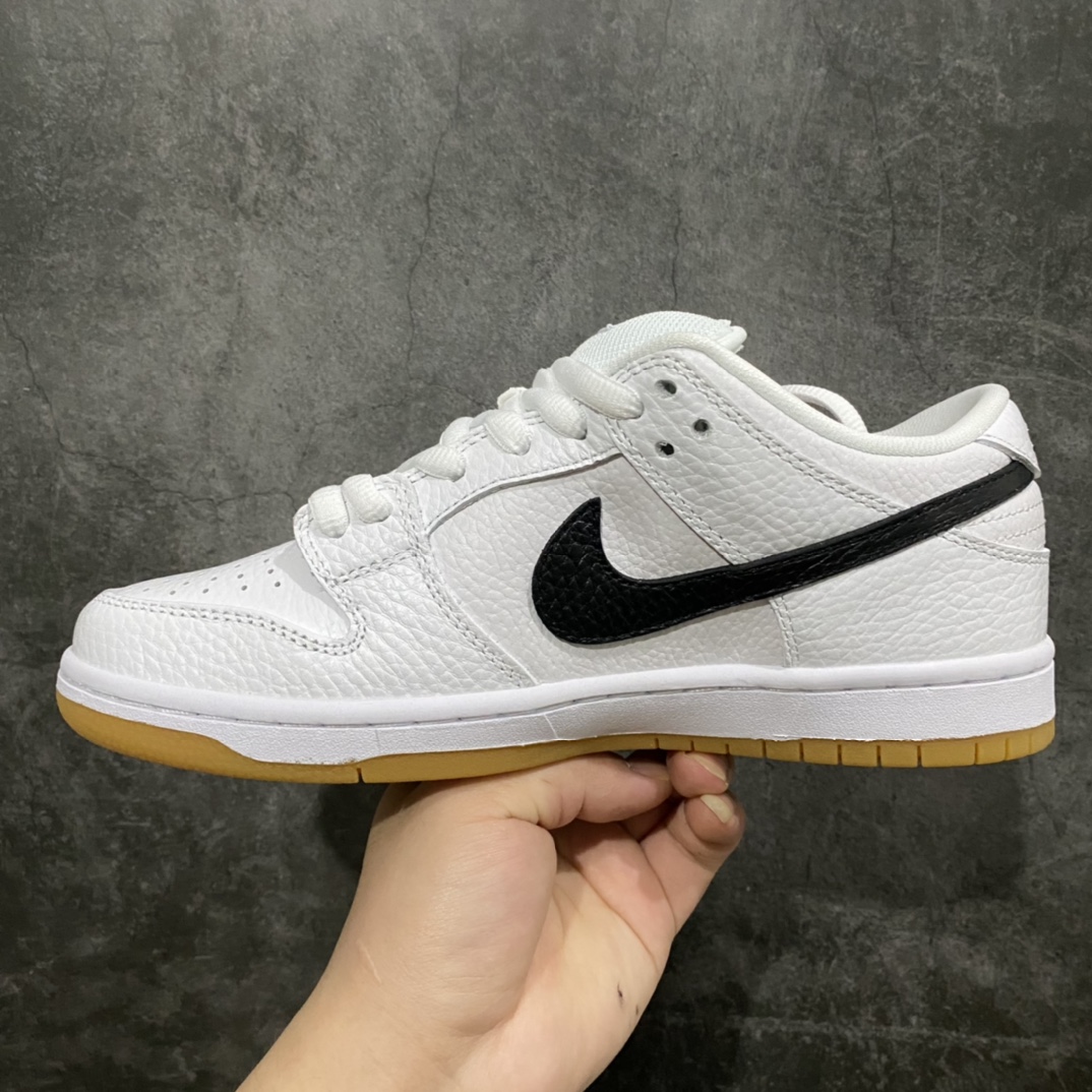 图片[2]-L版纯原Dunk白黑生胶 正确细节材料 鞋型品质到位 此款有深蓝勾和黑勾，实拍为黑勾版本 货号：CD2563-100 尺码：36-47.5-选品中心