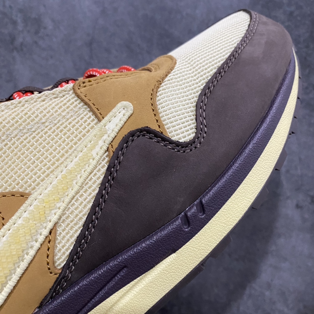 图片[6]-H12出品 年度鞋王TS X Air MAX 1 经典倒钩 卡其配色 最早高成本购入原鞋 原厂无色差皮料 绒感十足 卡色完美同步公司货 50块一对原厂swoosh钩子 唯一采用正确织带 唯一原厂尼龙鞋带 所见即得 货号： DO9392 200 尺码：36 36.5 37.5 38 38.5 39 40 40.5 41 42 42.5 43 44 44.5 45 46 47.5-选品中心