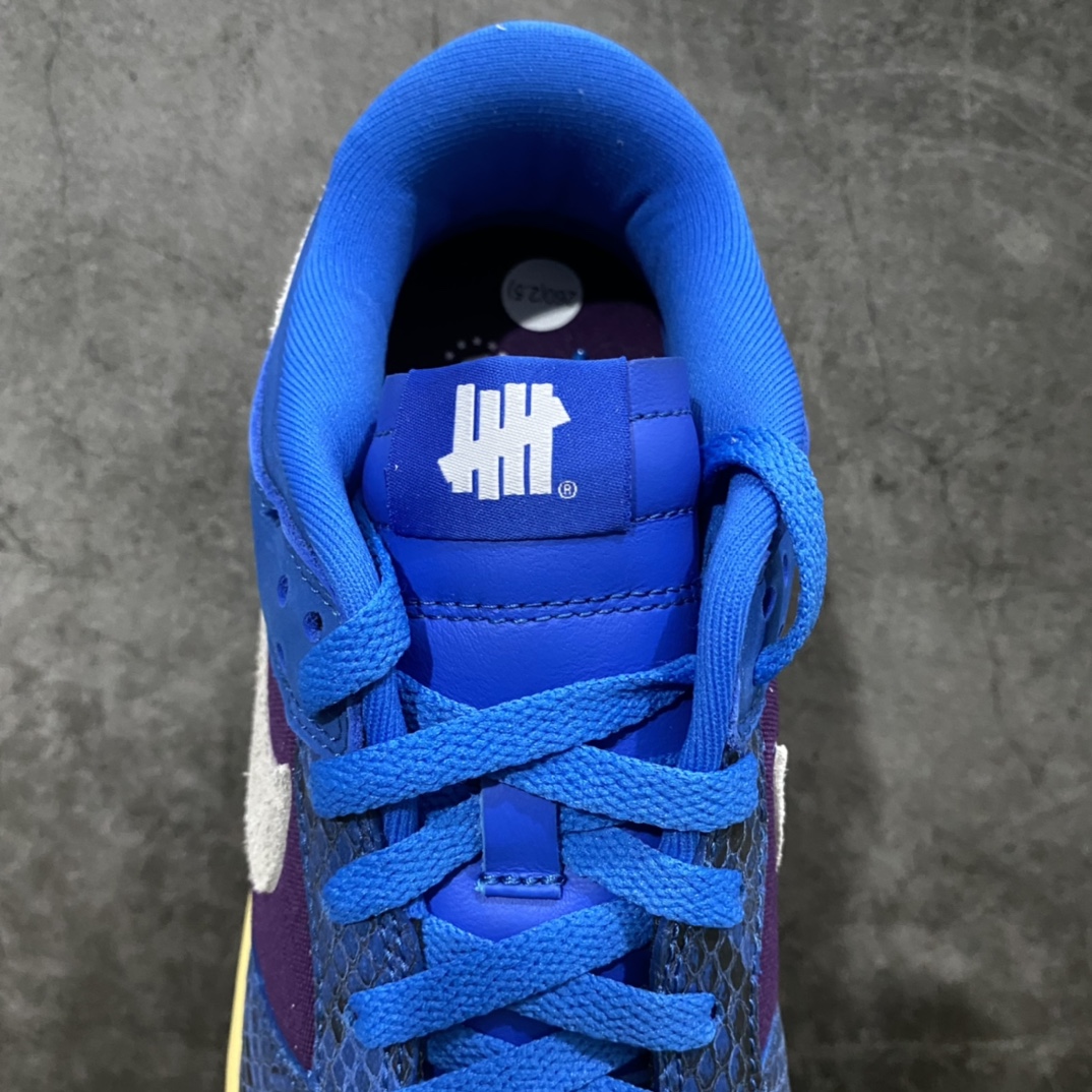 图片[8]-H12版本出货 目前最正确版本 Undefeated x NK Dunk Low SP \”5 on lt\” 联名 蓝紫 蛇纹 全套原纸版 原楦头 打造完美灵魂版型 全鞋面采用宝蓝蛇鳞纹皮料 原档案原装大底 原厂百宏织唛舌标 原厂中底布COAST拉帮线 原档案数据后跟弧度 针车已达正品标准 全网唯一私模 最大尺码达到48.5码 尺码 40/48.5-选品中心