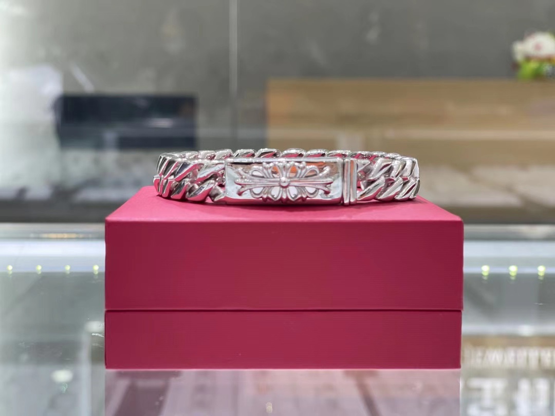 Chrome Hearts 铂金克罗心手链