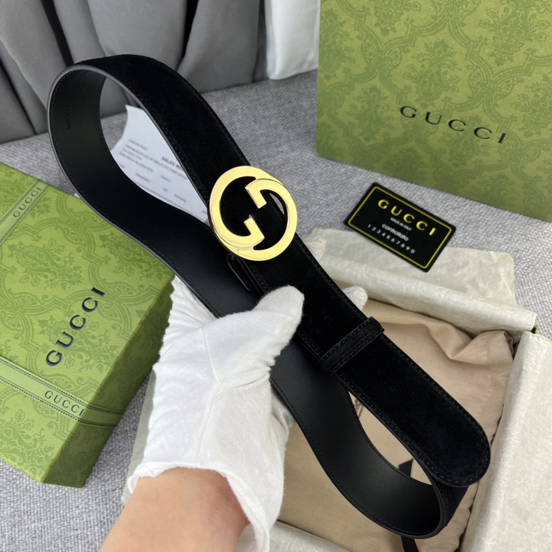 “New GUCCI Gucchi Collection: Geometric Design with Imported Cow Hides and Double G-Band Button Belt” - 图片 7