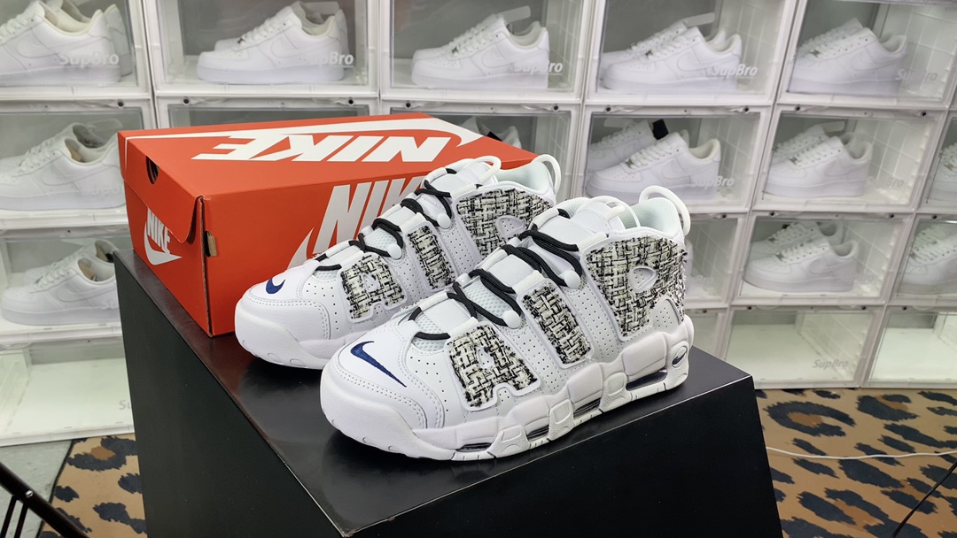 [Air Force Series]NK Air More Uptempo 96 "WhiteBlackTweed" Pippen Generation