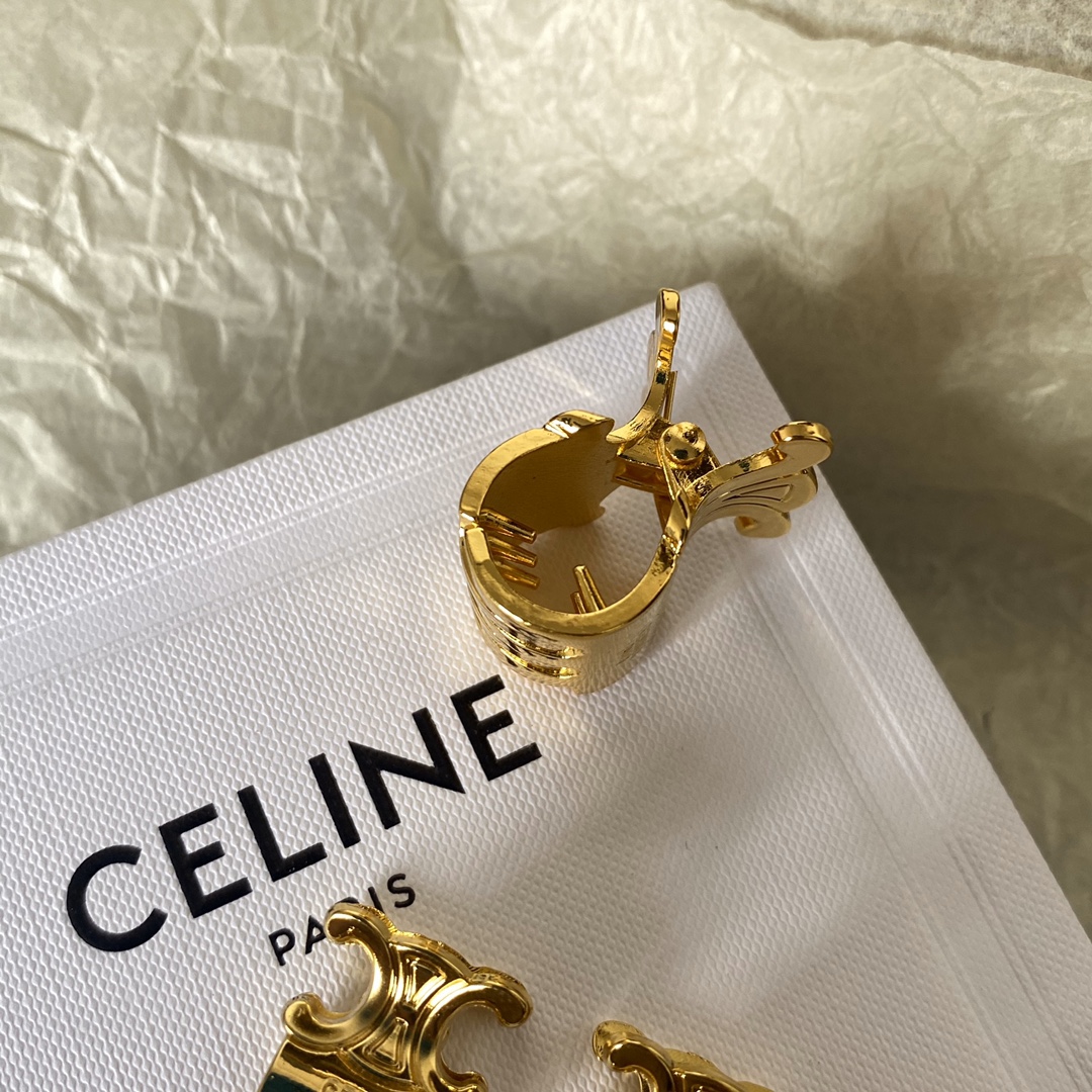 Celine Modernist Hair Clip: Abstract Sculptural Form in Polished Metal 15 a1654683610403 3232