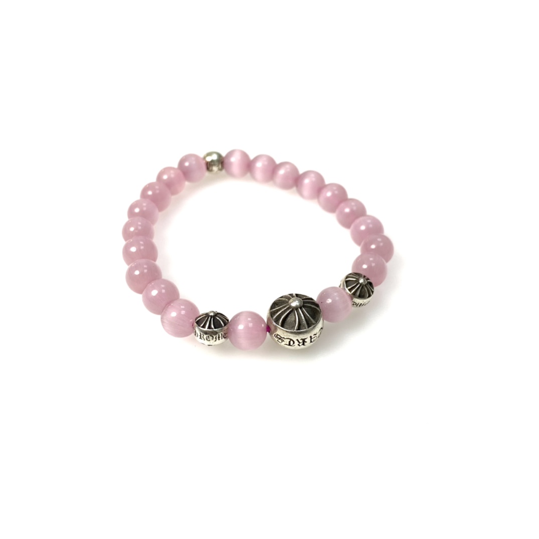 Silver bead bracelet