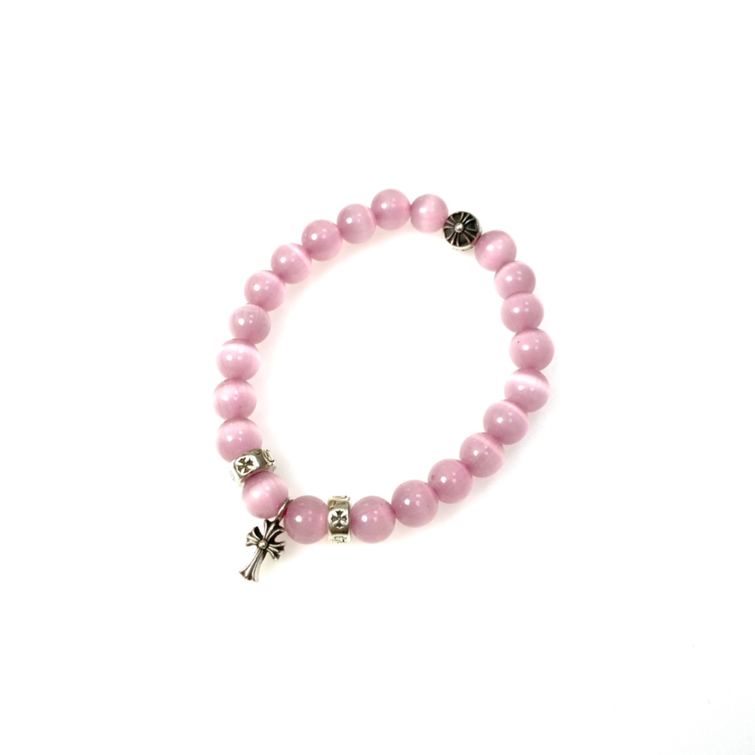 Silver bead bracelet