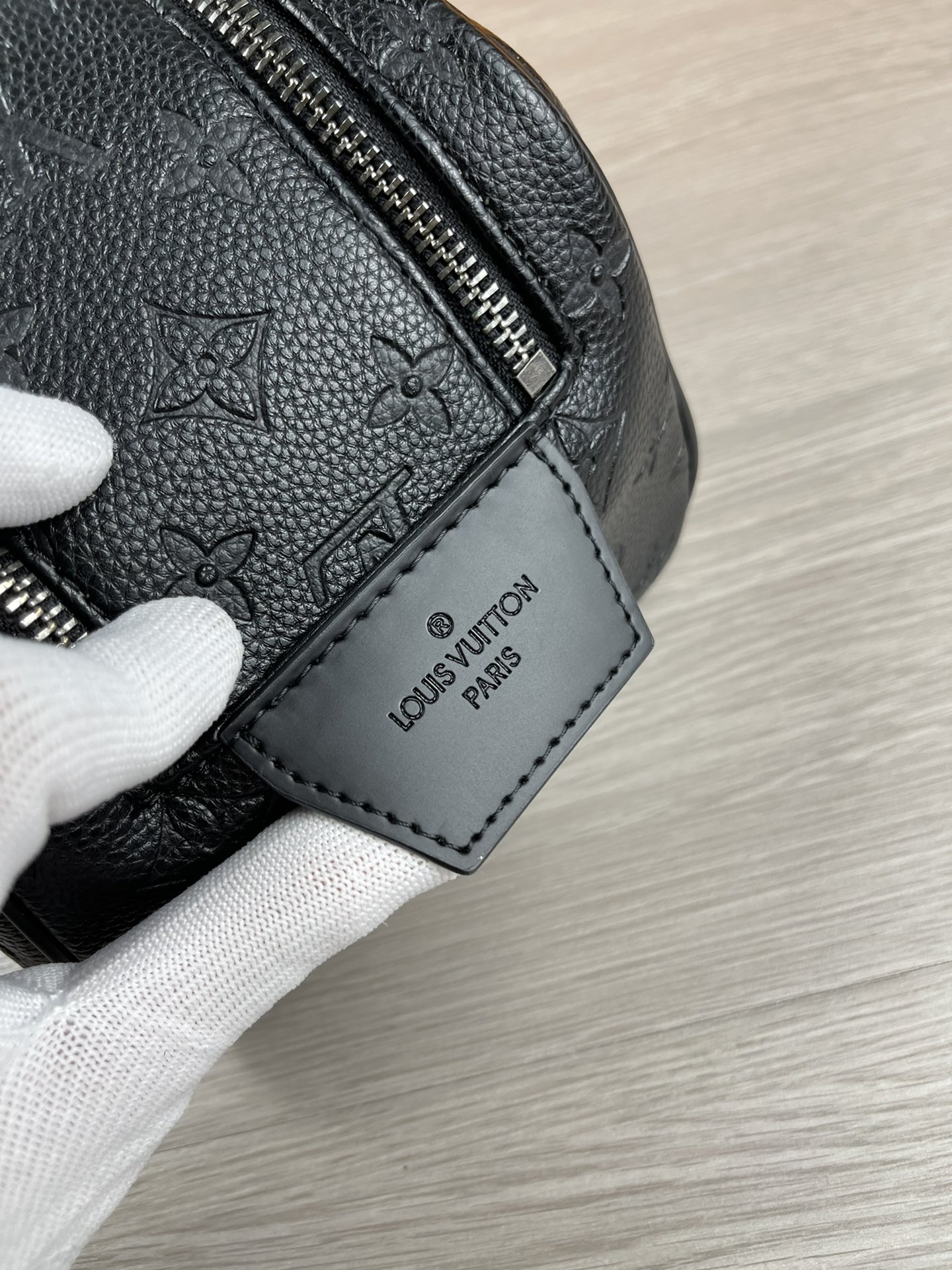 Lychee Pattern Cosmetic Bag M47528 - Interior with Water-Resistant Lining Lychee pattern cosmetic bag interior with water-resistant lining