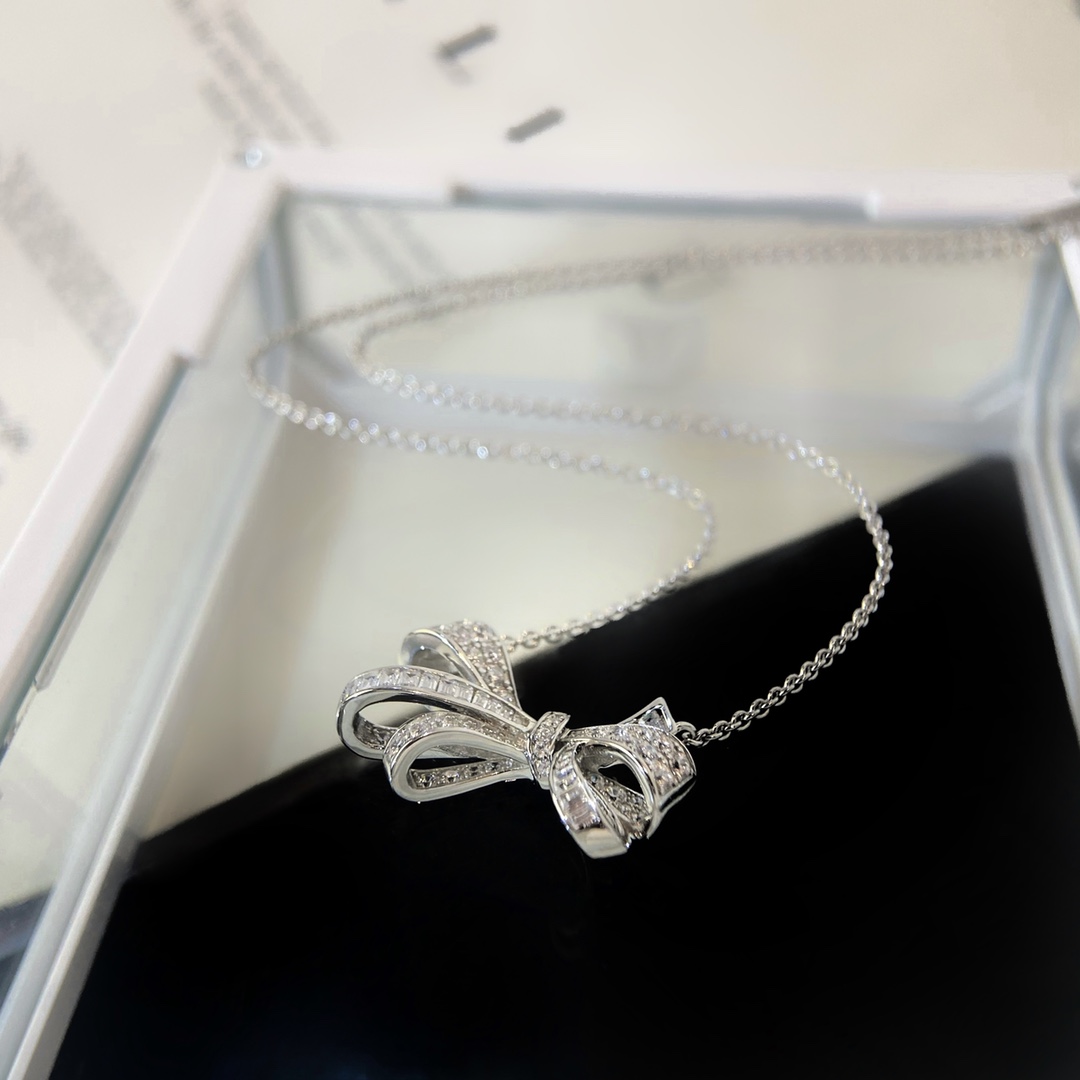 Elegante Collar con Diamantes y Lazo de Graff Bow en Plata 925 8 i1654688350 6972 5