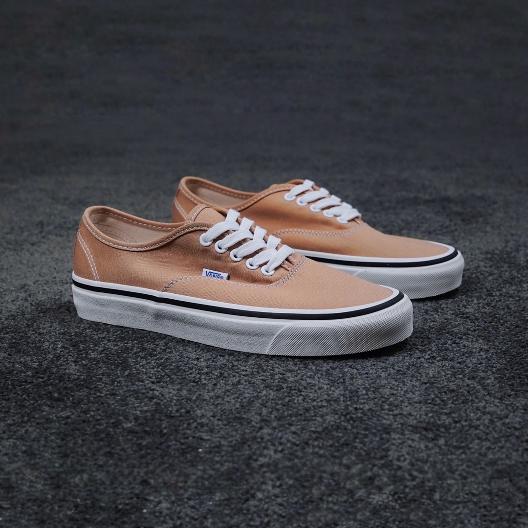G0 Vans Anaheim Factory Authentic 44 DX2022新款 安海海姆 奶茶色低帮帆布鞋