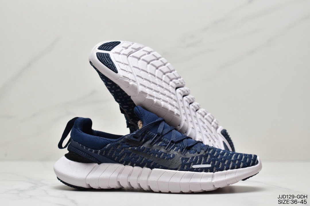 130 耐克Nike Free RN Flyknit 2018 赤足5.0二代轻跑鞋 CZ1891-300