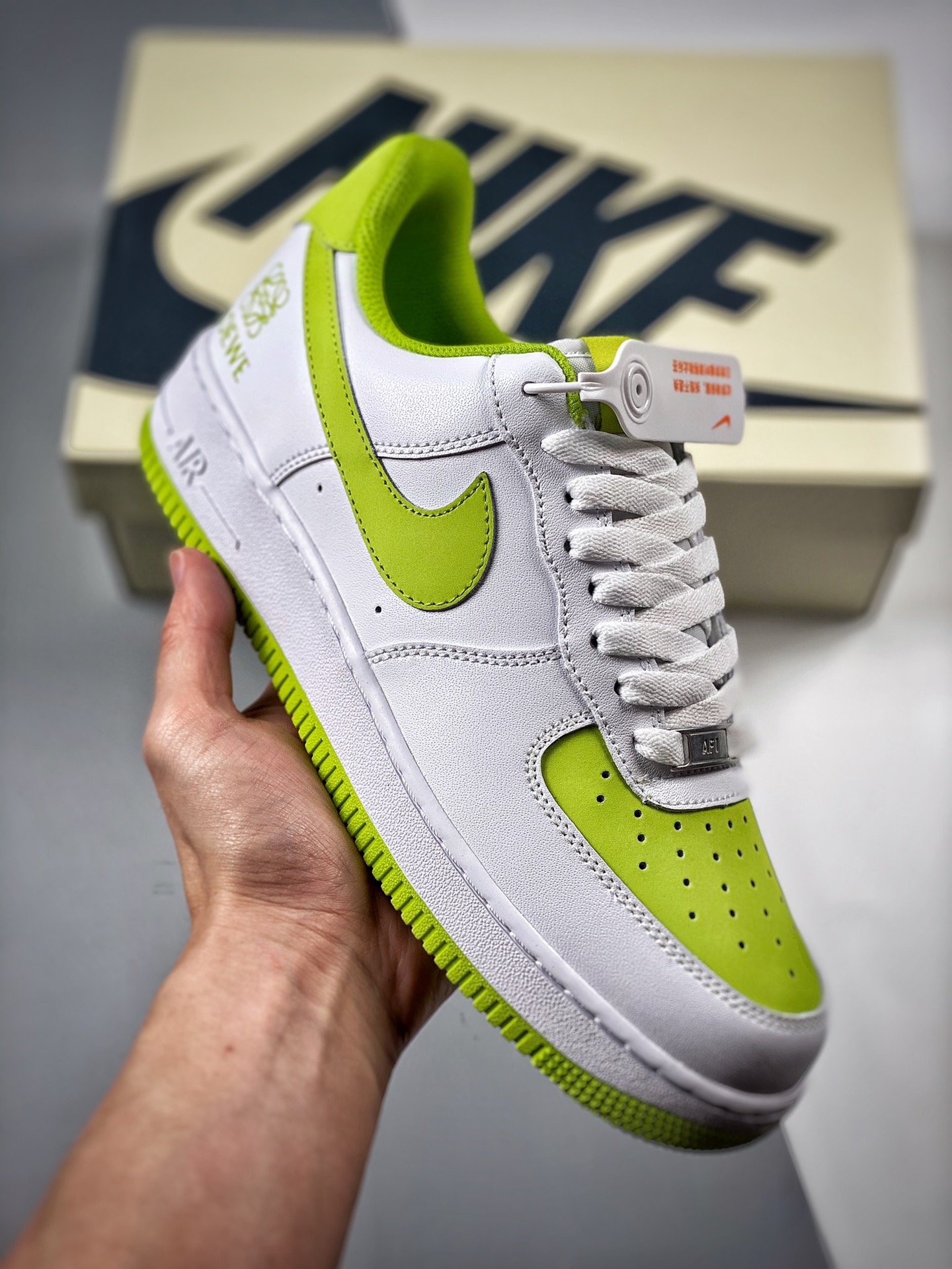 -3 Nike Air Force1 Loewe edición conjunta zapatillas casuales Air Force One nivel empresa diseño de suela degradada niv…