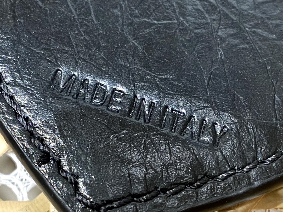 Balenciaga Le Cagole 26CM 抓皱牛皮月牙包 671309黑色