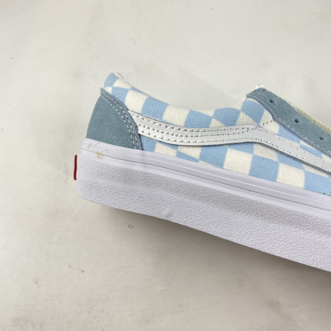 P150  Vans Style 36 系列 奶蓝棋盘格低帮帆布鞋 VN0A3DZ3RFL