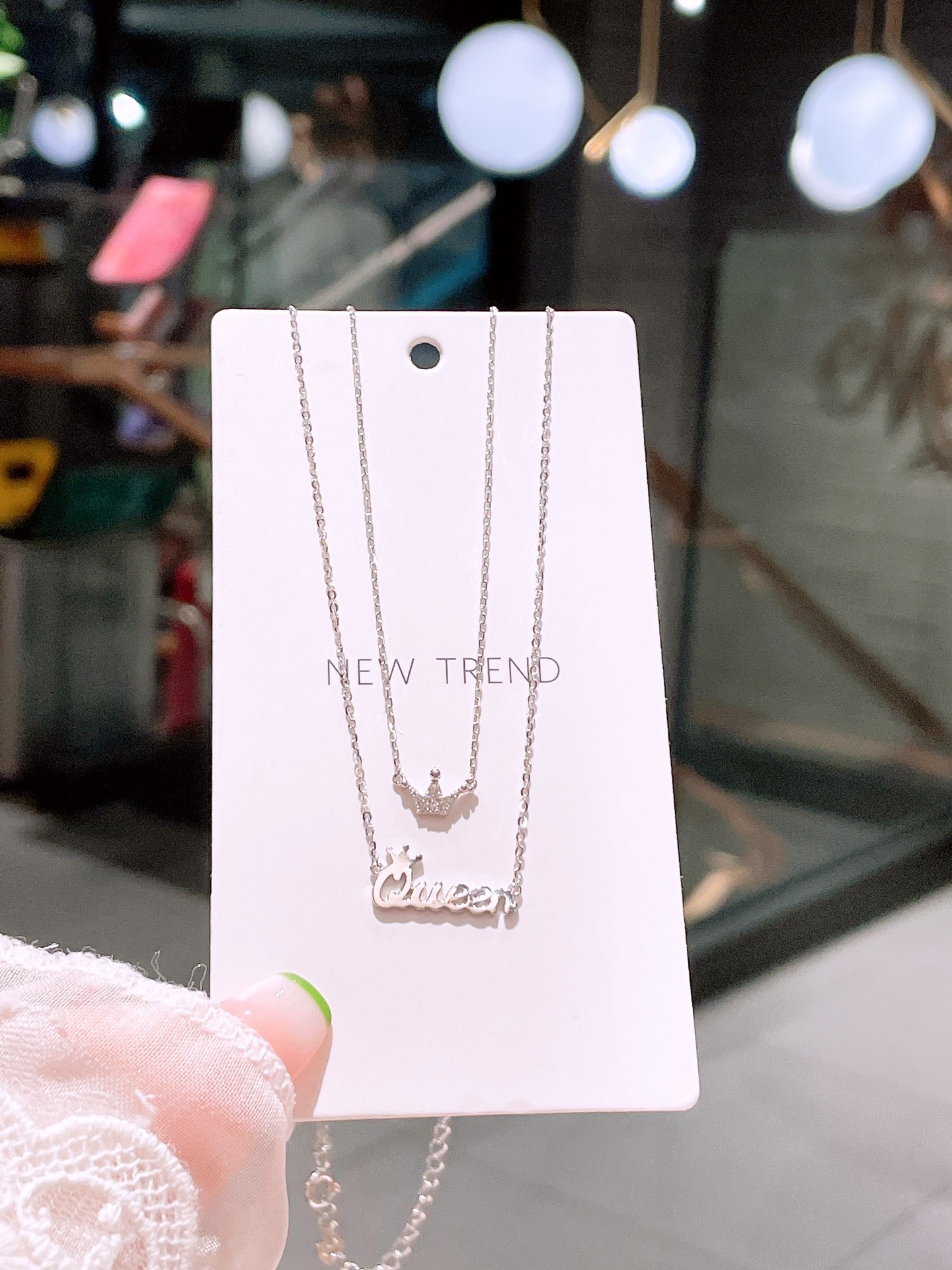 S925 Sterling Silver Necklace Precision Mother's Birthday Gold