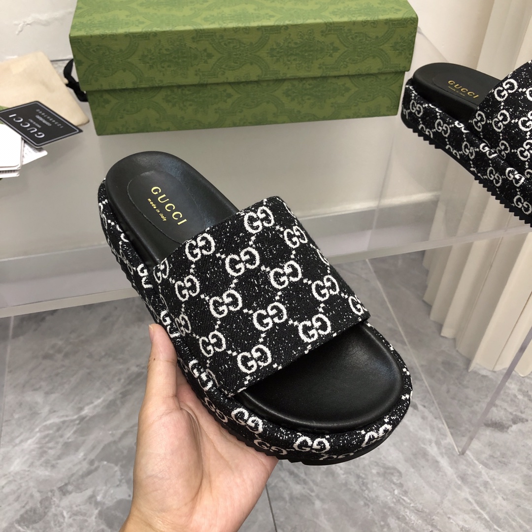 Gucci Buty Letnie kapcie Kup pierwszą replikę kopii
 Drukowanie Skóra owcza