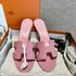Hermes Shoes High Heel Pumps Pink Sewing Summer Collection
